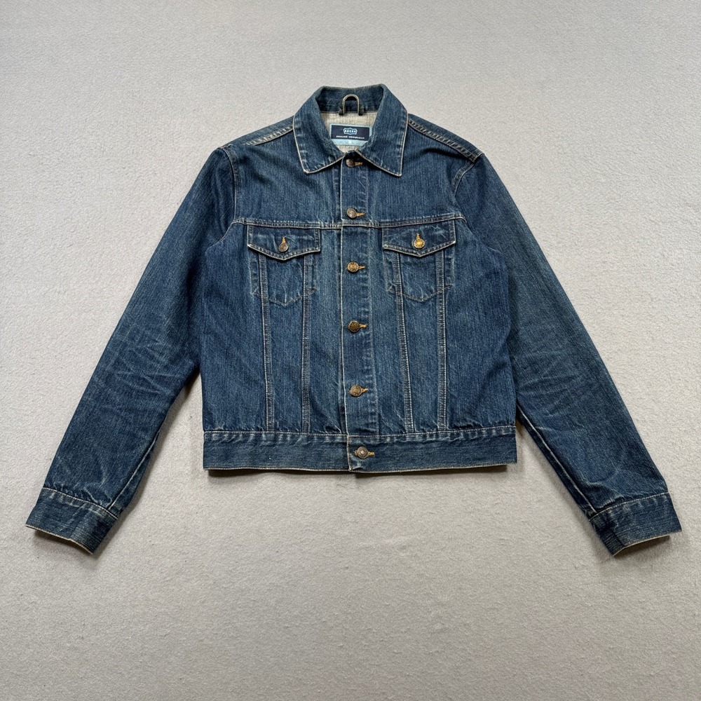 Rocky Trucker Jacket Women's Medium Blue Genuine Denimwear Classic Vintage Style